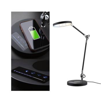Paulmann Numis LED asztali lámpa töltés fekete kép