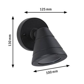 Paulmann Trian kültéri falilámpa GU10 igazítható kép