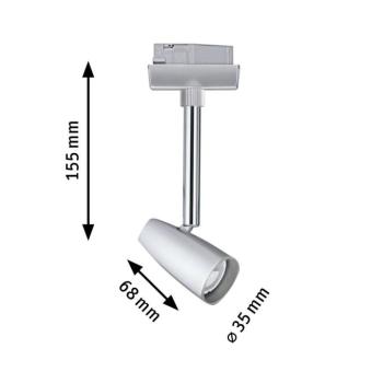 Paulmann URail Barelli 1 spotlámpa, króm kép