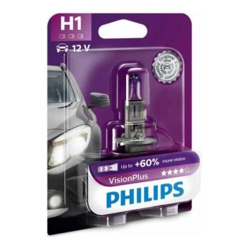 Philips Autó izzó Philips VISION PLUS 12258VPB1 H1 P14,5s/55W/12V  kép