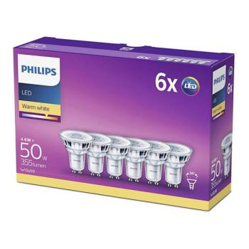 Philips CSOMAG 6x LED Izzó Philips GU10/4,6W/230V 2700K  kép