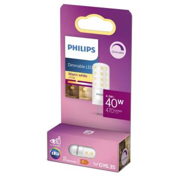 Philips GY6.35 kapszula LED izzó 4,2W 827 dim kép