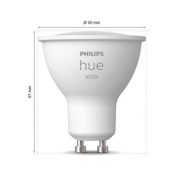 Philips Hue fehér LED reflektor GU10 4,2 W, 2 darabos készlet kép