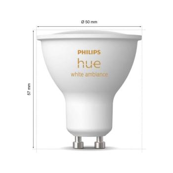 Philips Hue White Ambiance LED reflektor GU10 4.2 W kép