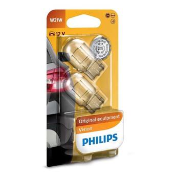 Philips Készlet 2 x autó izzó Philips VISION 12065B2 W21W W3x16d/21W/12V  kép