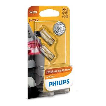 Philips Készlet 2 x autó izzó Philips VISION 12961B2 W5W W2,1x9,5d/5W/12V  kép