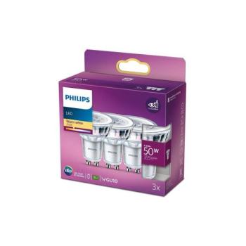 Philips KÉSZLET 3x LED Izzó Philips GU10/4,6W/230V 2700K  kép