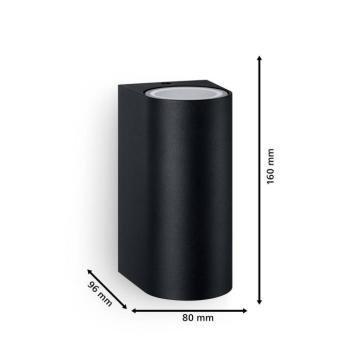 Philips kültéri fali lámpa Nightingale, 2-lámpás kép