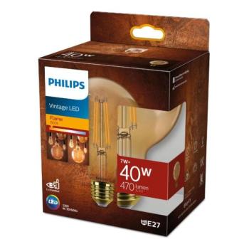 Philips LED Dimmelhető izzó VINTAGE Philips G95 E27/7W/230V 1800K  kép