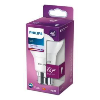 Philips LED Izzó Philips A60 B22/7,5W/230V 4000K  kép