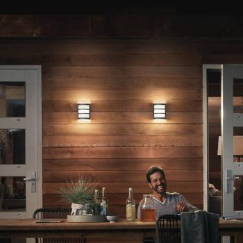 Philips LED kültéri fali lámpa Python UE, antracit kép