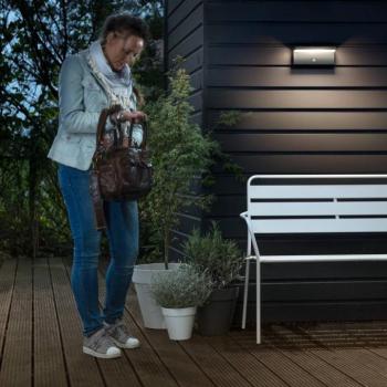 Philips LED kültéri fali világítás Bustan 2 db-os csomagban, érzékelővel, 2700 K kép