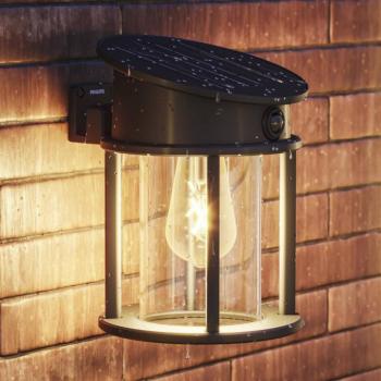 Philips LED kültéri falilámpa Geri UE érzékelővel, kerek, IP44 kép
