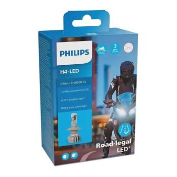 Philips LED Motor izzó Philips ULTION 11342 U6000 X1 H4 P43t kép