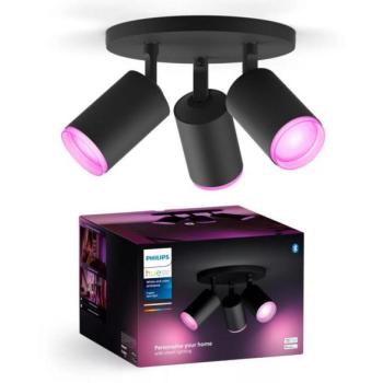 Philips Philips Hue FUGATO 3xGU10/4,2W/230V RGBW LED dimm. spot fekete  kép