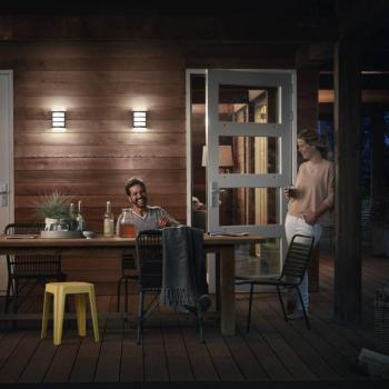 Philips Python LED fali lámpa antracit 4000K kép