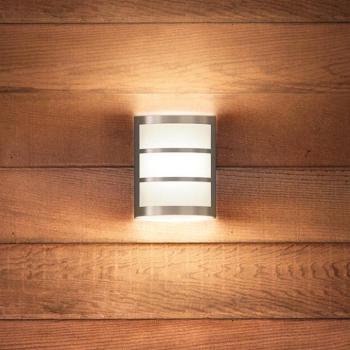 Philips Python LED kültéri fali világítás rozsdamentes acél kép