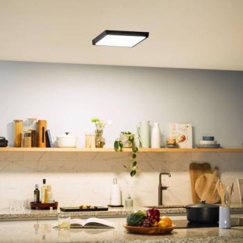 Philips Slim Surface, fekete, 28 x 28 cm, szögletes, 2700 K kép