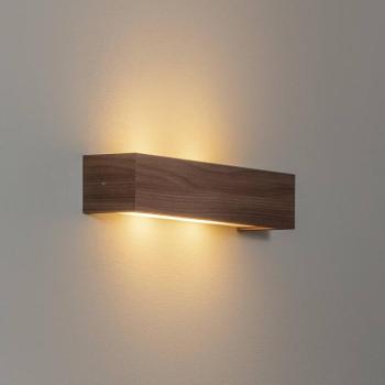 Platani fali világítás, diófa, szélesség 42 cm, fel/le kép