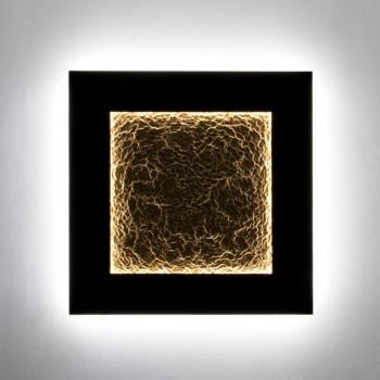 Plenilunio Eclipse LED-es fali lámpa, barna/arany színű, 80 cm-es kép