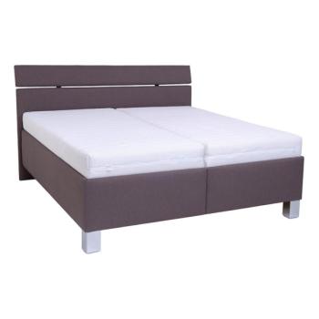 POHODA Kárpitozott ágy tárolóhellyel matrac nélkül ALIS 180x200 cm barna  kép