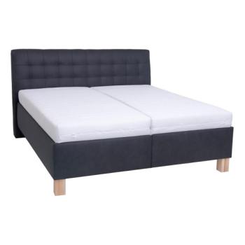 POHODA Kárpitozott ágy tárolóhellyel matrac nélkül VIOLET 180x200 cm antracit  kép