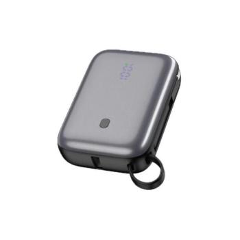  Power Bank 10000 mAh 20W PD beépített 1m USB kép