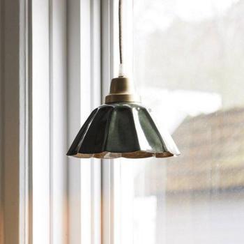 PR Home Ester lógó világítás, zöld, Ø 17 cm, vas, dugasz kép