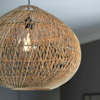 PR Home Karen függő lámpa rattan árnyék Ø 70 cm kép