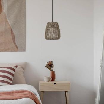 PR Home Saigon lógó világítás, rattanoptika, szürke, Ø 18 cm kép