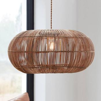 PR Home Zuri függőlámpa, rattanból, Ø 61 cm kép