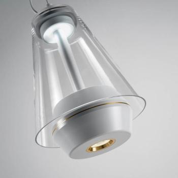 Prandina Shuttle LED asztali lámpa IP44 fehér kép