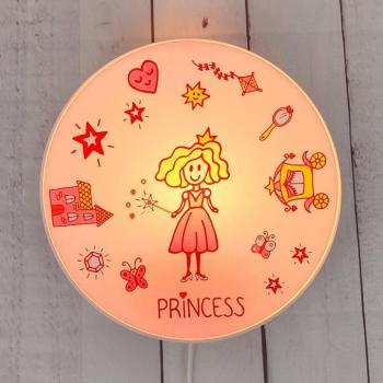 Princess falilámpa kapcsolóval és dugóval kép