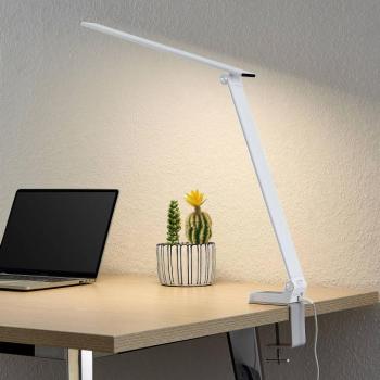 Prios LED asztali lámpa Tamarin, magasság 40 cm, fehér, fényerőszabályozható kép