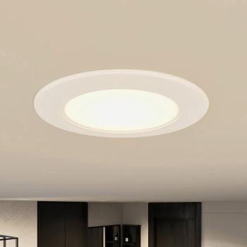 Prios LED-es süllyesztett lámpa Rida, 3 darabos szett, fehér, 12 cm, CCT, IP44 kép