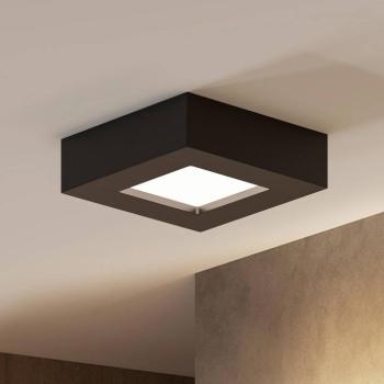 Prios LED mennyezeti lámpa Alette, fekete, 6 W, CCT, fényerőszabályzó, kép