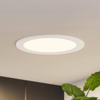 Prios LED süllyesztett lámpa Cadance, fehér, 22 cm, CCT, IP44 kép