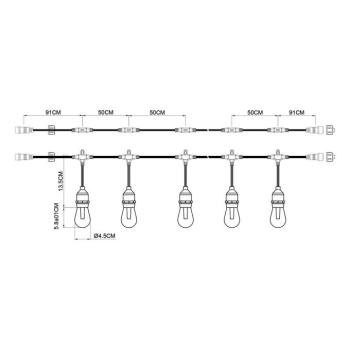 Prios Smart LED fénylánc Liezel, 732 cm, RGBW, Tuya kép