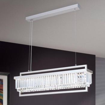 Prism LED függő lámpa, hosszúkás króm kép