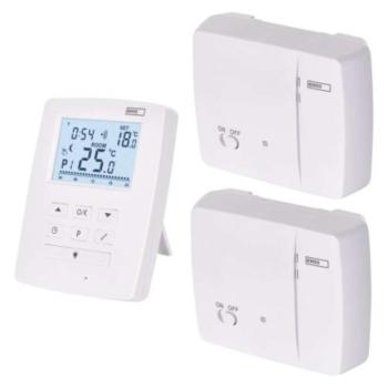 Programozható vezeték nélküli OpenTherm szobatermosztát 2 vevőegységgel P5611OT.2R  kép