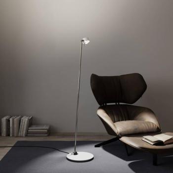 Puk! 80 Floor LED átlátszó/matt fehér/króm kép
