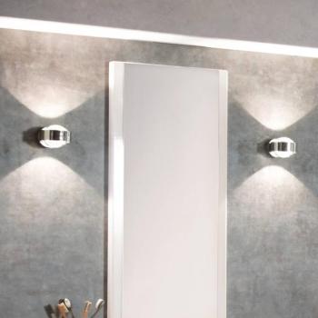 Puk Mini fali LED 2x8W lencsék átlátszó, króm kép