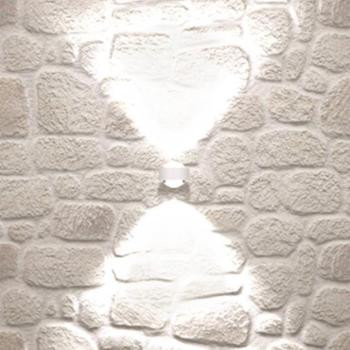 Puk Mini Wall LED 2x8W lencsék átlátszó, matt fehér kép