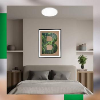 Pulap A LED mennyezeti lámpa, fehér, Ø 33 cm, műanyag kép