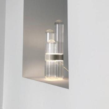 pulpo LED asztali lámpa Cactus Small, világos/réz színű kép