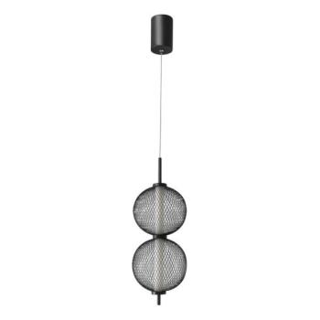  PUMA LED zsinóros függeszték LED/10W/230V, átm. 14 cm, fekete  kép