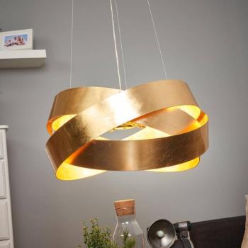 Pura függőlámpa, 60cm, 8x G9, arany levéllel, 60cm, 8x G9 kép