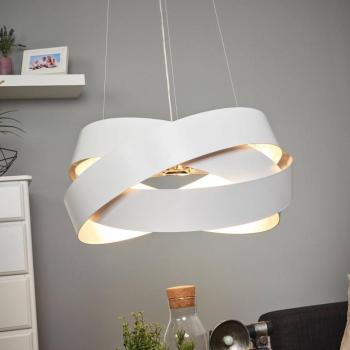 Pura függőlámpa fehér/ezüst, 60cm, 8x G9 kép