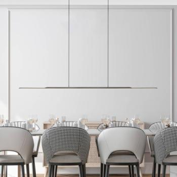 PURE Surface LED függőlámpa, szürke, 160 cm, alumínium 3,000 K kép