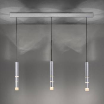 PURE Vega LED függő lámpa, három henger, alumínium kép